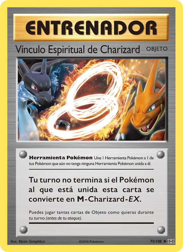 Vínculo Espiritual de Charizard Evoluciones 75/108
