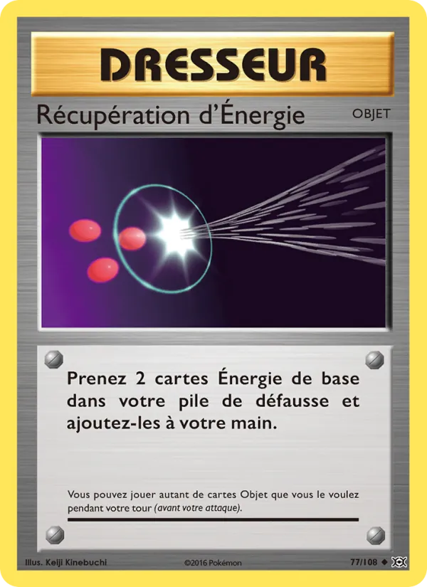 Récupération d'Énergie Évolutions 77/108