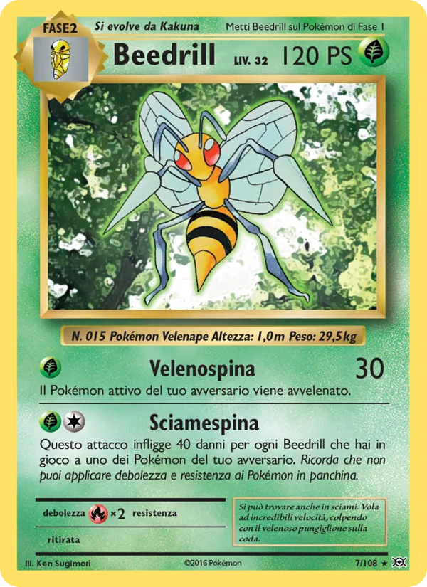 Beedrill Evoluzioni 7/108