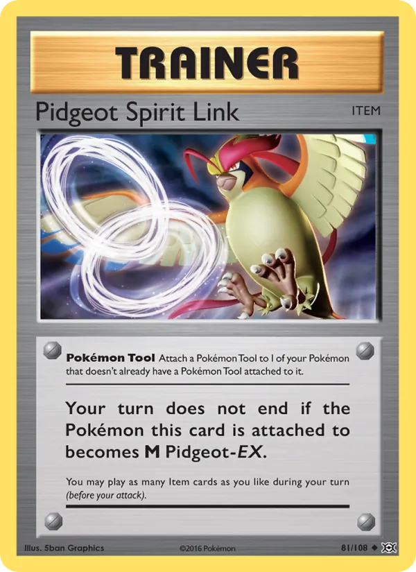 Pidgeot Spirit Link Evolutions 81/108