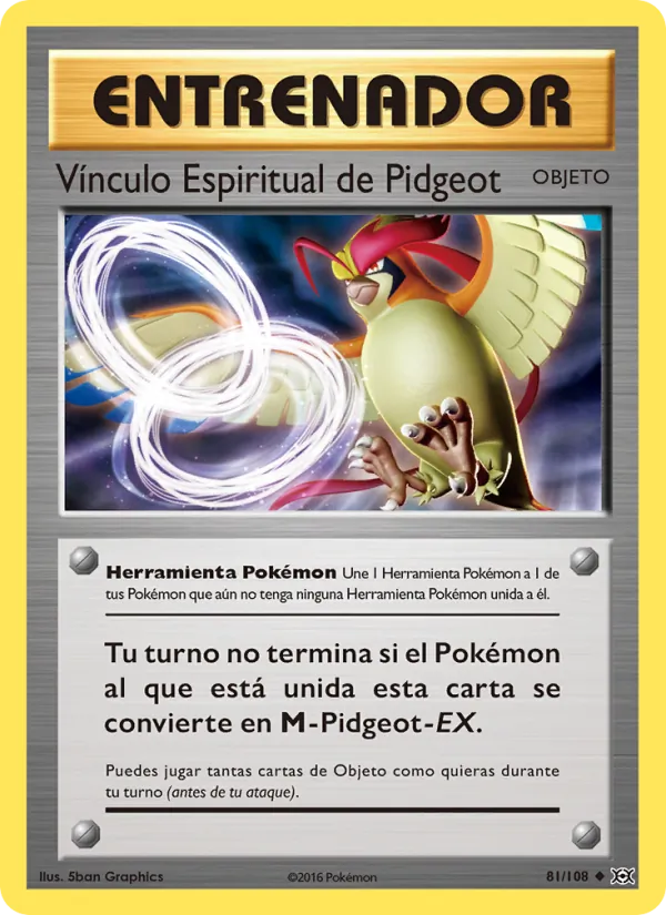 Vínculo Espiritual de Pidgeot Evoluciones 81/108