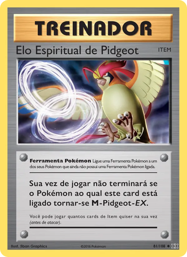 Elo Espiritual de Pidgeot Evoluções 81/108