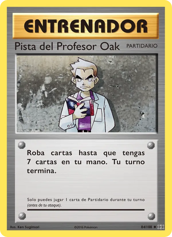 Pista del Profesor Oak Evoluciones 84/108