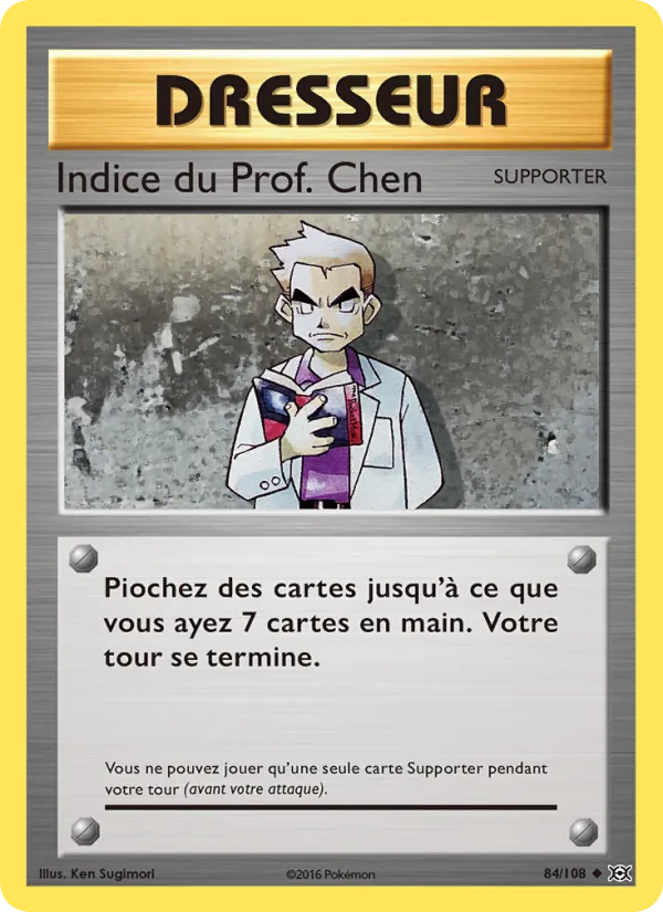 Indice du Prof. Chen Évolutions 84/108