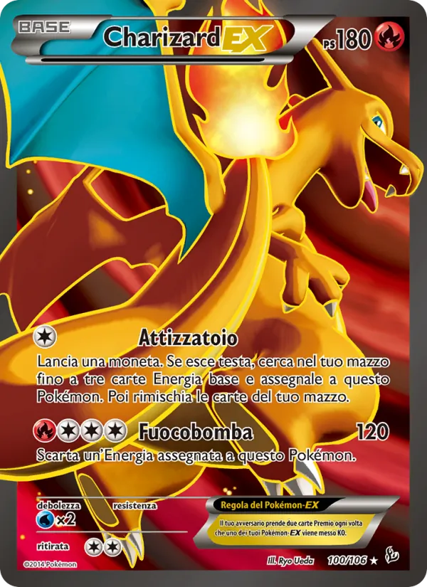 Charizard EX Fuoco Infernale 100/106