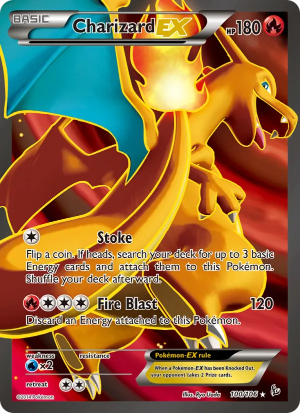 Charizard EX Flash de Fogo 100/106