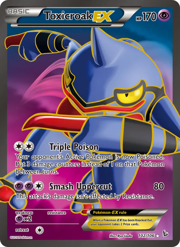 Toxicroak EX Flashfire 102/106