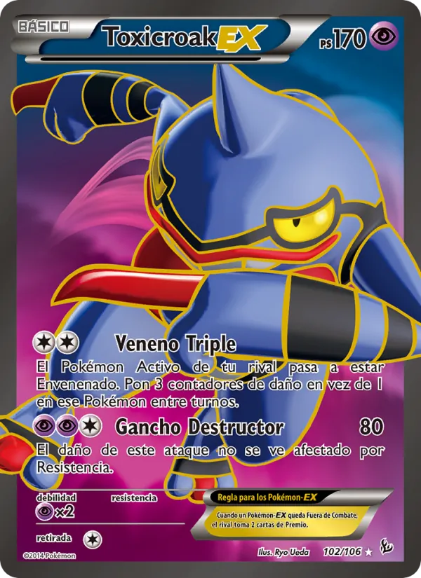 Toxicroak EX Destellos de Fuego 102/106