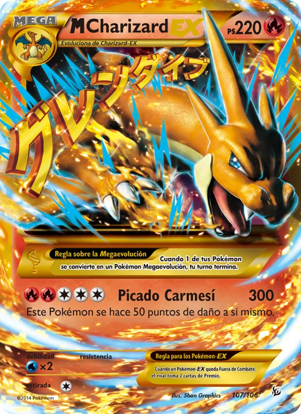 M-Charizard EX Destellos de Fuego 107/106