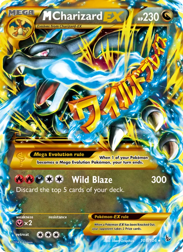 M Charizard EX Flashfire 108/106