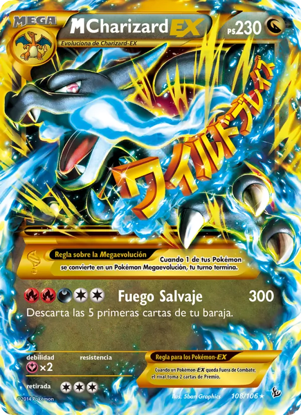 M-Charizard EX Destellos de Fuego 108/106