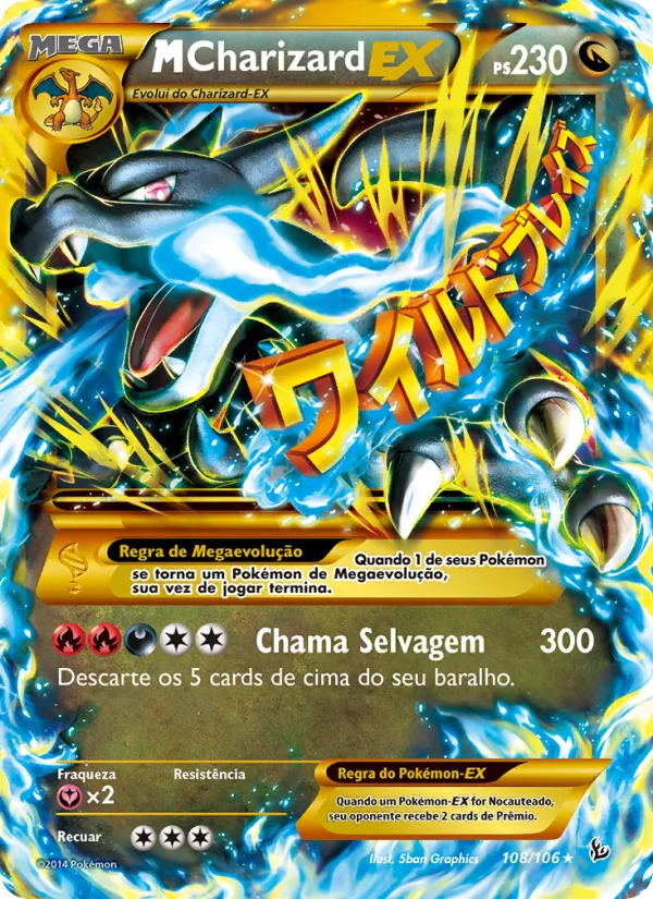 M-Charizard EX Flash de Fogo 108/106