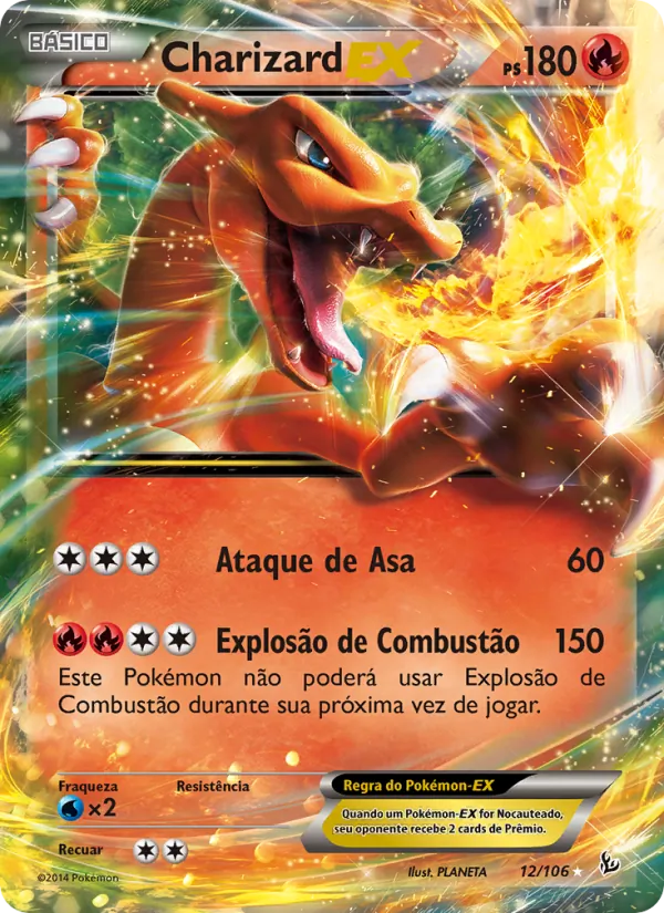 Charizard EX Flash de Fogo 12/106