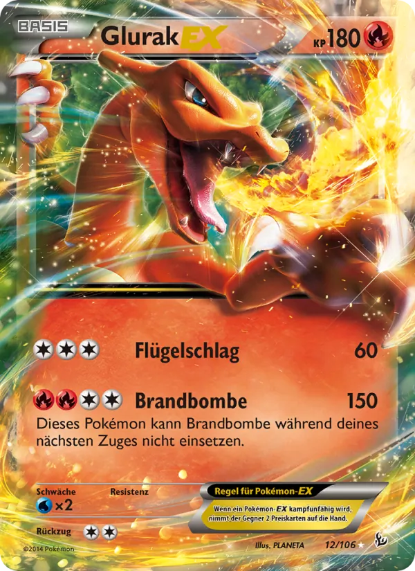 Glurak EX Flammenmeer 12/106