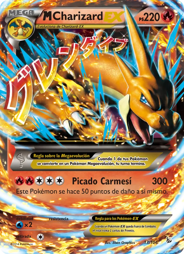 M-Charizard EX Destellos de Fuego 13/106