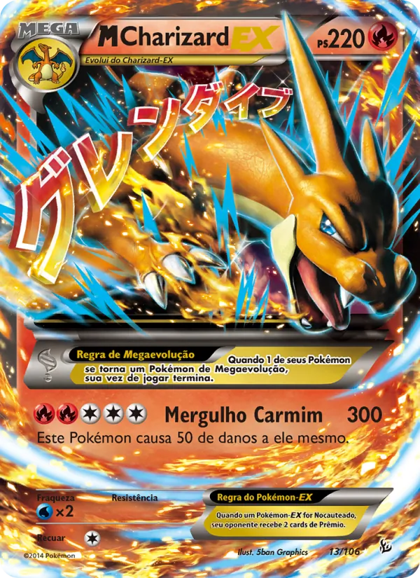 M-Charizard EX Flash de Fogo 13/106