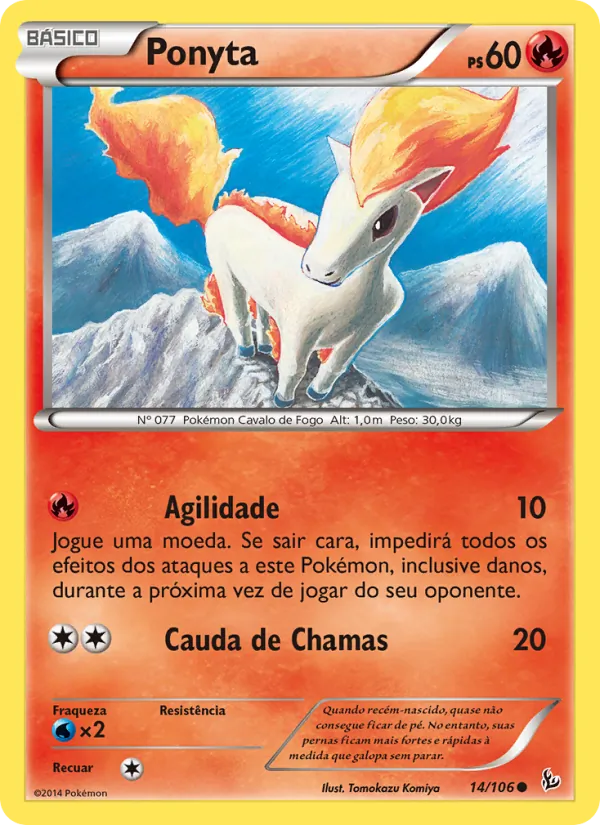 Ponyta Flash de Fogo 14/106