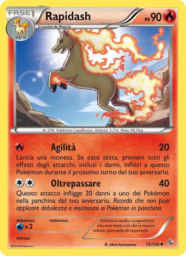Rapidash Fuoco Infernale 15/106