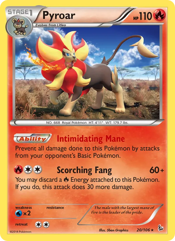 Pyroar Flashfire 20/106