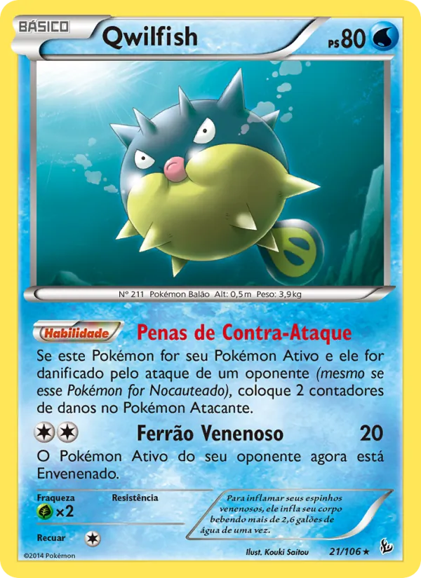 Qwilfish Flash de Fogo 21/106