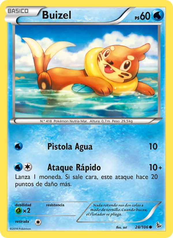 Buizel Destellos de Fuego 28/106