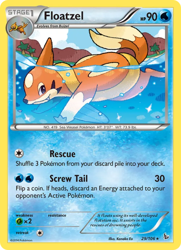 Floatzel Flashfire 29/106