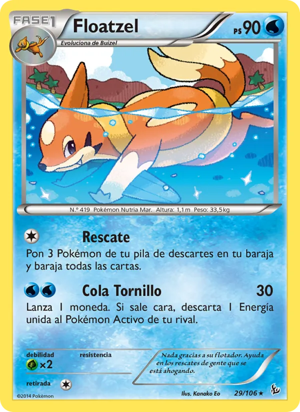 Floatzel Destellos de Fuego 29/106