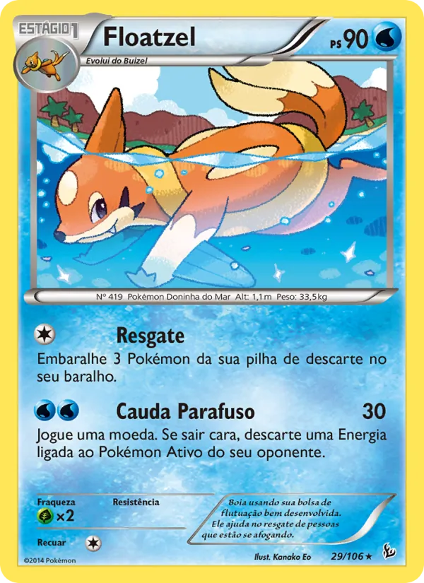 Floatzel Flash de Fogo 29/106