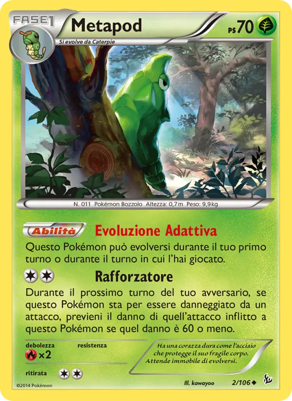 Metapod Fuoco Infernale 2/106
