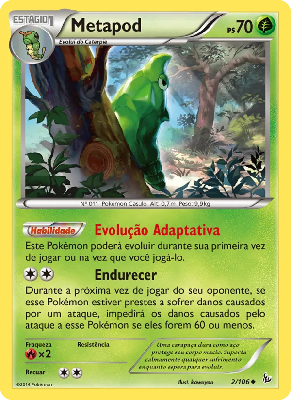 Metapod Flash de Fogo 2/106