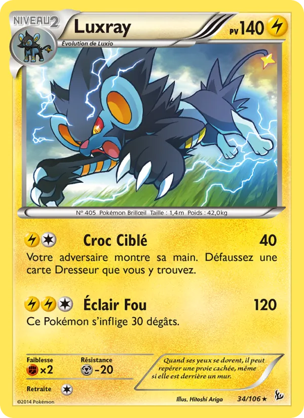Luxray Étincelles 34/106