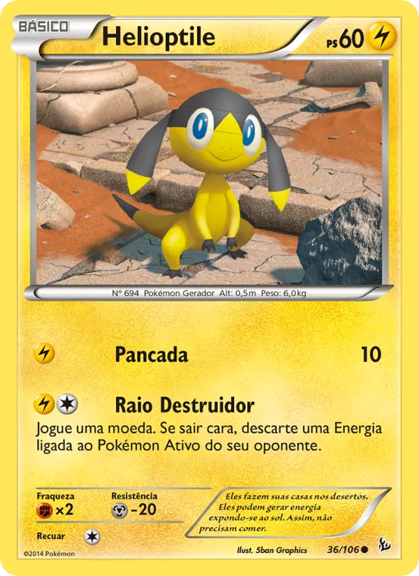 Helioptile Flash de Fogo 36/106