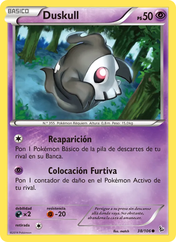 Duskull Destellos de Fuego 38/106