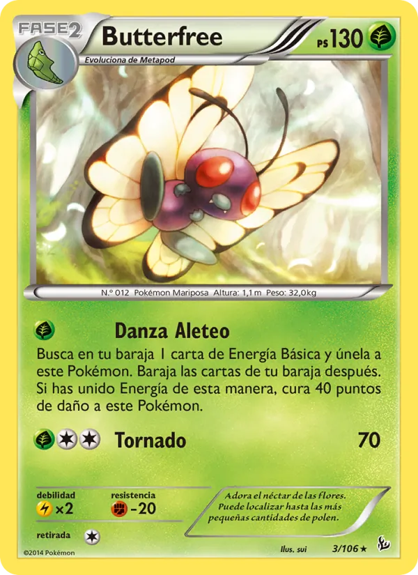 Butterfree Destellos de Fuego 3/106