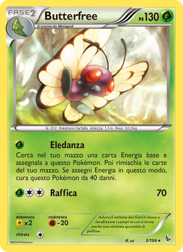 Butterfree Fuoco Infernale 3/106