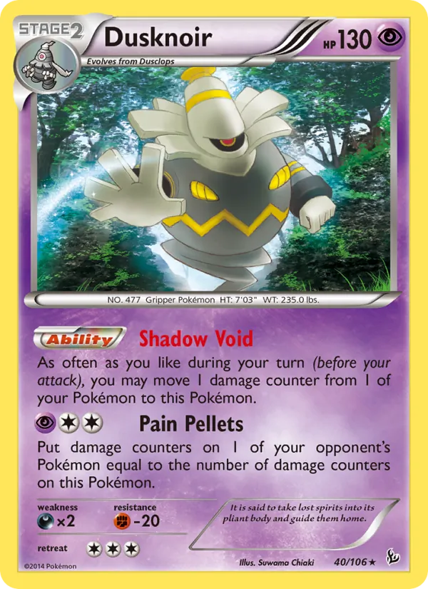Dusknoir Flashfire 40/106