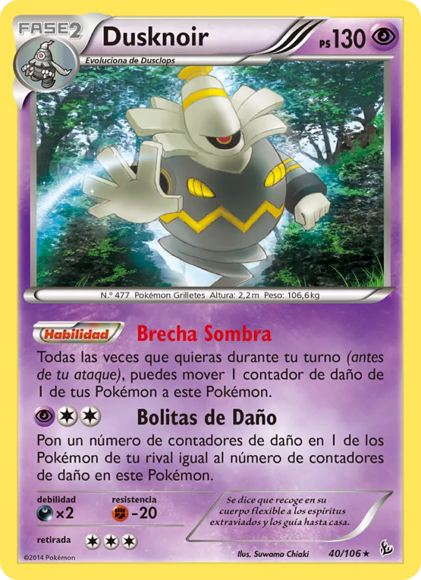 Dusknoir Destellos de Fuego 40/106