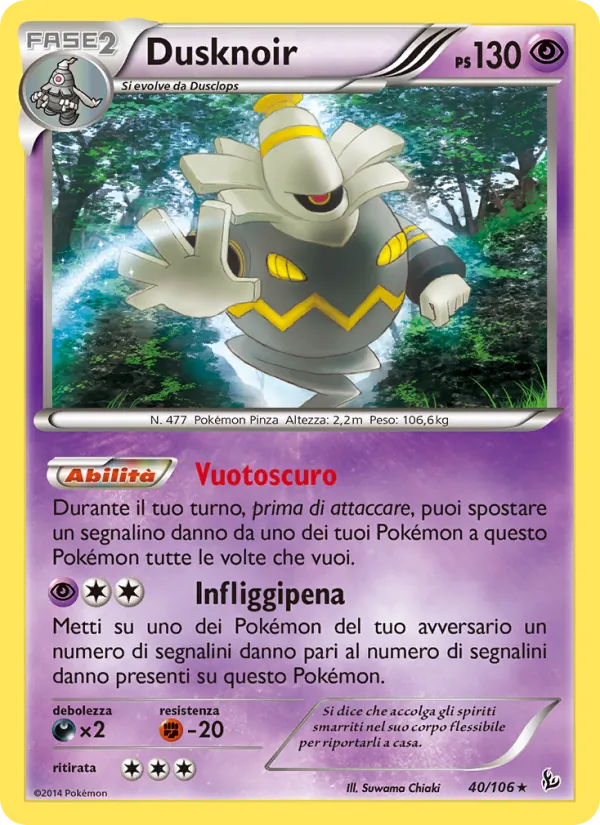 Dusknoir Fuoco Infernale 40/106