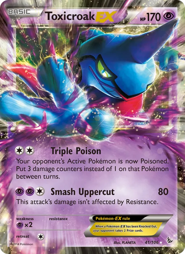 Toxicroak EX Flashfire 41/106