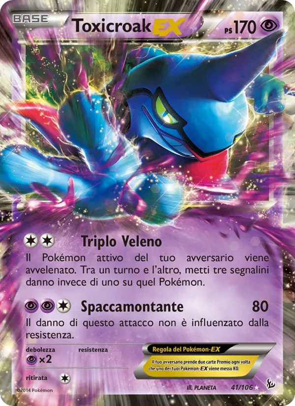 Toxicroak EX Fuoco Infernale 41/106