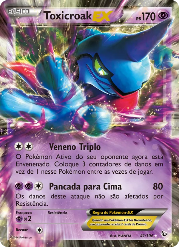 Toxicroak EX Flash de Fogo 41/106