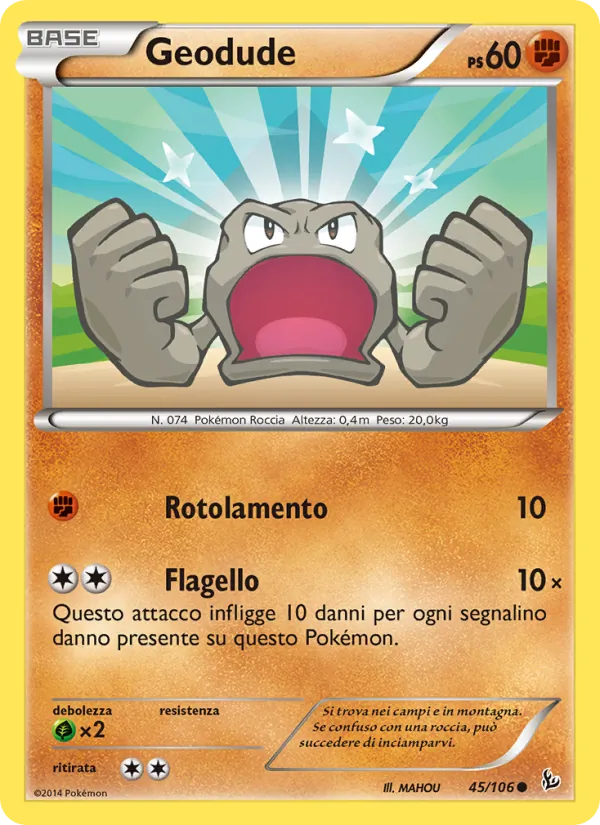 Geodude Fuoco Infernale 45/106
