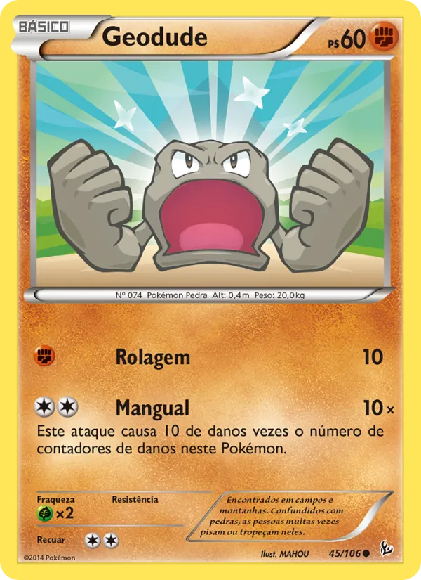 Geodude Flash de Fogo 45/106