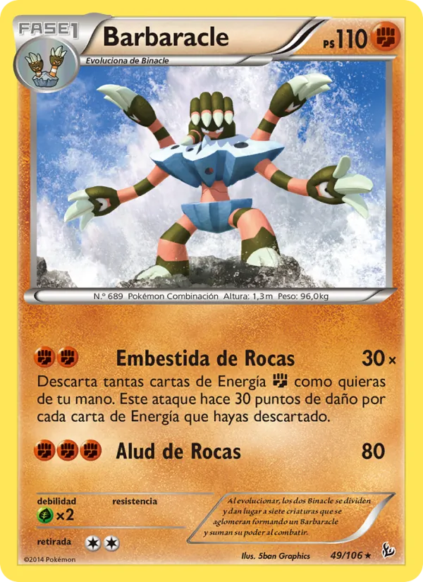 Barbaracle Destellos de Fuego 49/106