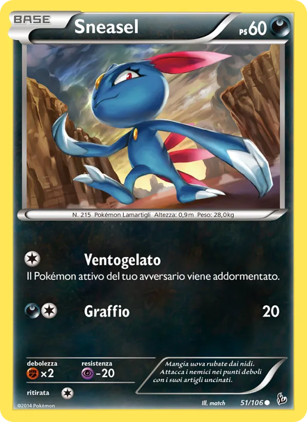 Sneasel Fuoco Infernale 51/106