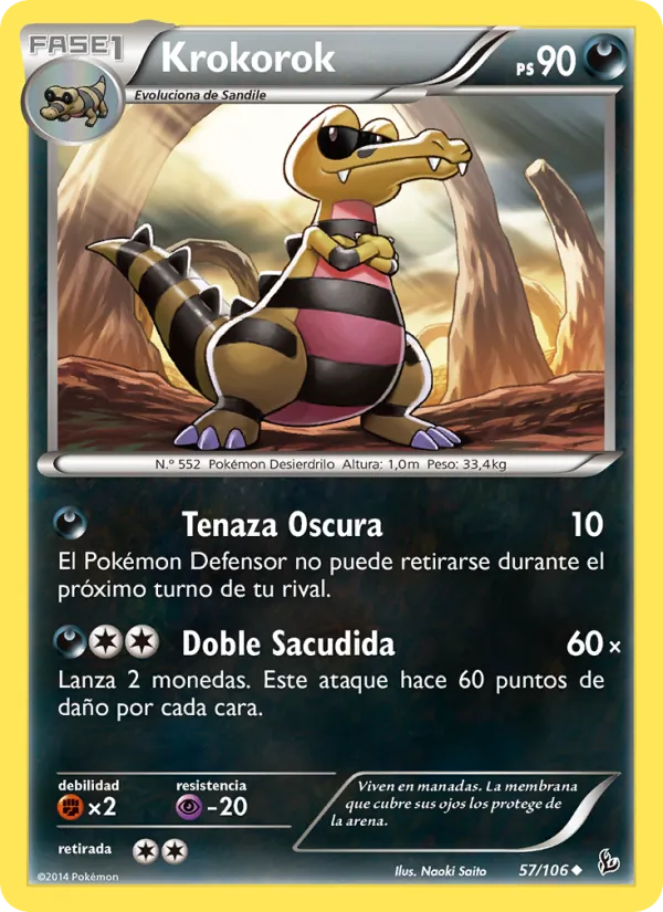 Krokorok Destellos de Fuego 57/106
