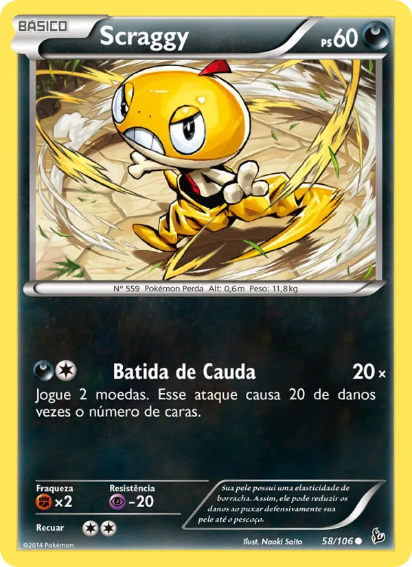 Scraggy Flash de Fogo 58/106