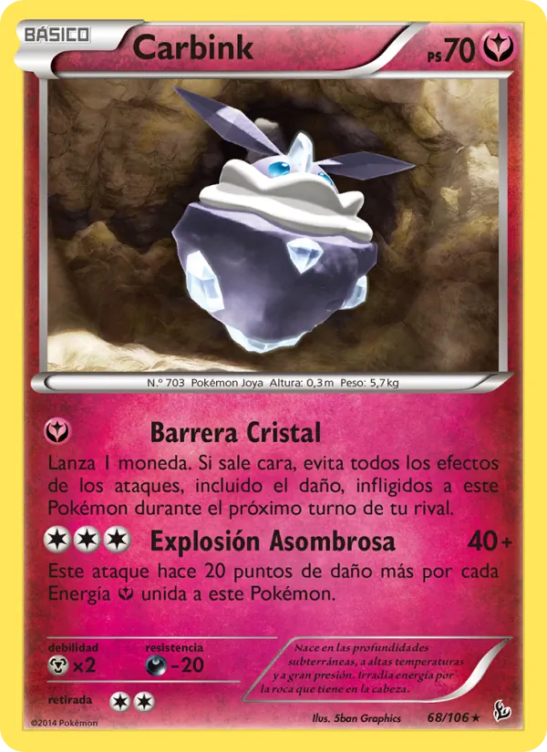 Carbink Destellos de Fuego 68/106
