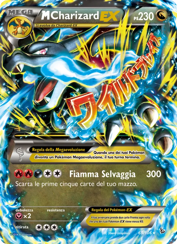 M Charizard EX Fuoco Infernale 69/106
