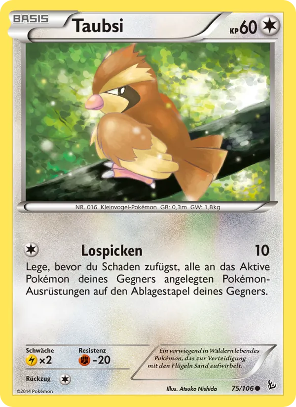 Taubsi Flammenmeer 75/106